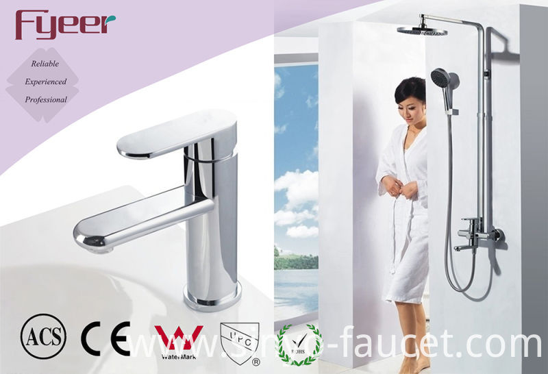 Fyeer New European Style Black Bathroom Basin Faucet